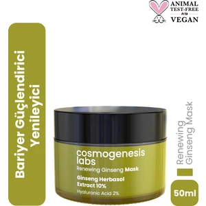 Cosmogenesis Labs Yenileyici Ginseng Maske 50ML Cilt Onarıcı Besleyici ve Sıkılaştırıcı Çizgi Görünüm Düzenleyici