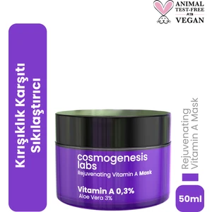Cosmogenesis Labs Canlandıran A Vitamini Maske 50ML Kuruluk Önleyici Gençleştirici ve Parlak Esnek Pürüzsüz Görünüm