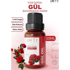 Gül Uçucu Yağ Buhurdanlık Esansı Konsantre Oda Kokusu Uçucu Esans Buhur Yağı 10 ml