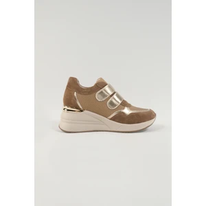 Alessandra Camel Deri Kadın Sneakers,  Deri, Günlük Ayakkabı, Spor Ayakkabı 24222