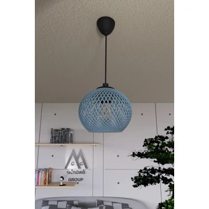 Balle Mavi Sarkıt Top Avize Siyah Kablo