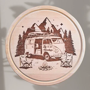 Umut Tasarım Atölyesi Life Is An Adventure Temalı Ahşap Sunum Tahtası