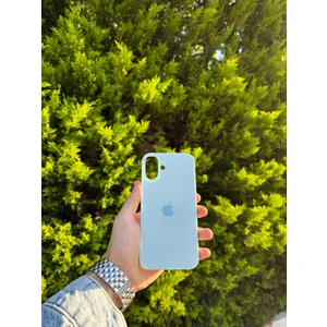 Apple iPhone 16 Plus Bebek Mavisi Lansman Uyumlu Içi Kadife Silikon Kılıf