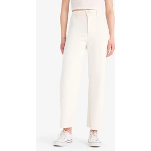 Culotte Yüksek Bel Paça Ucu Kesik Crop Jean Pantolon B5012AX25SM