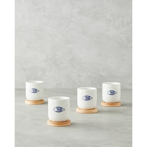 English Home Marinique Stoneware 8 Parça 4 Kişilik Fincan 150 ml Mavi