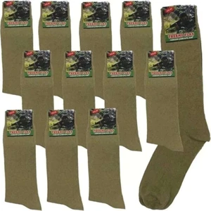 Abani Classic Erkek Soket Asker Çorabı Haki Yazlık Likralı Çorap 12 Çift
