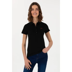 U.s. Polo Assn. Kadın Siyah Tişört Basic 50305764-VR046