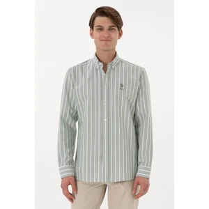 U.S. Polo Assn. Erkek Haki Gömlek Desenli 50306347-VR027