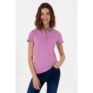U.s. Polo Assn. Kadın Fuşya Tişört Basic 50305764-VR023