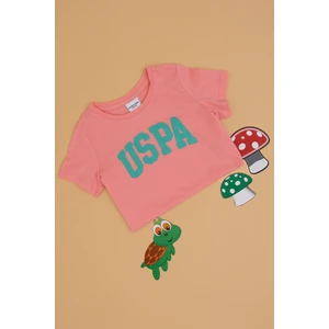 U.s. Polo Assn. Kız Çocuk Pembe Tişört Basic 50306042-VR041