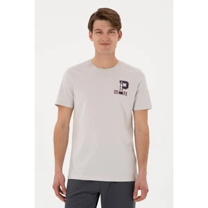 U.s. Polo Assn. Erkek Açık Gri Tişört 50306897-VR001