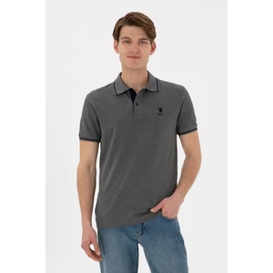 U.s. Polo Assn. Erkek Antrasit Melanj Tişört Basic 50305980-VR081