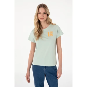 U.s. Polo Assn. Kadın Su Yeşili Tişört 50311719-VR048