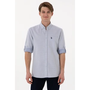 U.S. Polo Assn. Erkek Lacivert Gömlek Desenli 50306340-VR033