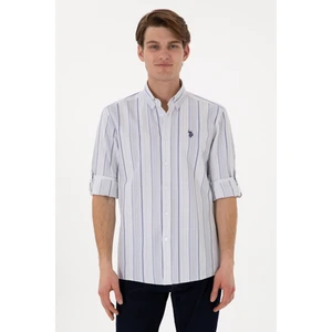 U.S. Polo Assn. Erkek Lacivert Gömlek Desenli 50306352-VR033