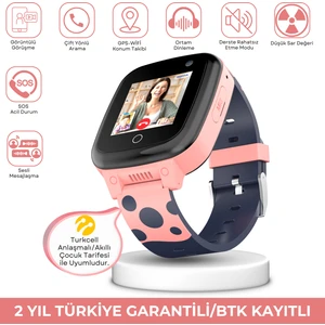 NEO25 Uz Akıllı Çocuk Saati Sim Kartlı ve Görüntülü Görüşme Gps Özellikli(Btk Kayıtlı-Yerli Üretim)