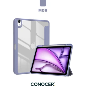 iPad 7. 8. 9. Nesil 10.2" Inç Tablet Kılıfı Kalem Bölmeli, Uyku Modlu, Katlanır, Tri Folding Stand