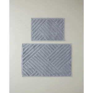 English Home Linea Pamuklu Bukle Banyo Paspası Seti 60X90-40X60 cm Gri