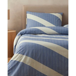 English Home Geomodern Kolay Ütülenir Çift Kişilik Nevresim Takımı 200X220 cm Lacivert
