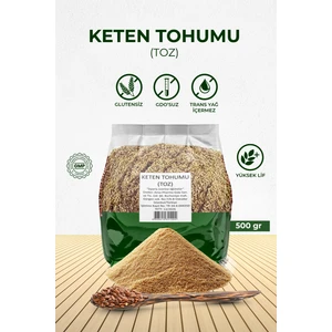 Ansa Pharma Keten Tohumu Taze Öğütülmüş 500 G 1. Kalite (Sipariş Üzerine Öğütülür ve Paketlenir)