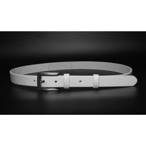 %100 Hakiki Derisi Klasik Kadın Kemeri 2,5 cm Beyaz