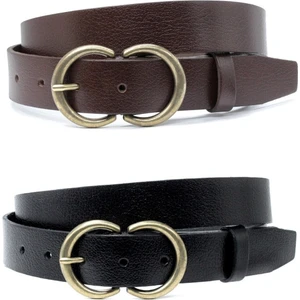 Kadın  Hakiki Deri Kemer 3cm 2'li