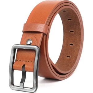 Hakiki Deri Kadın Kemeri 4 cm Taba