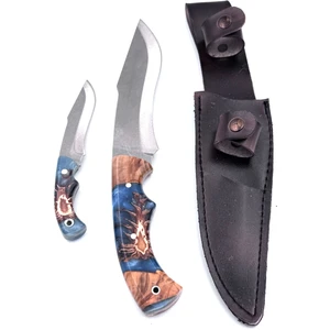 Nokta Outdoor Kamp Outdoor Babalı Oğullu Av Bıçak Epoksi Kozalak Kabze 28,5 cm Hediyederi Kılıf