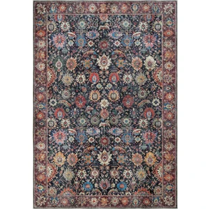 Cool Halı Private Renkli Halı Yolluk Eskitme Vintage Dokuma Şönil Halı Çiçekli Yıkanabilir halı