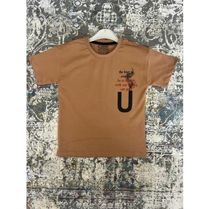 Erkek Çocuk Baskılı %100 Pamuk Yazlık Tişört | Rahat Kalıp Kısa Kollu Çocuk T-Shirt