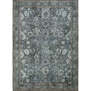 Cool Halı Private Yeşil Halı Yolluk Eskitme Çiçek Desen Şönil Halı Otantik Yıkanabilir salon halısı