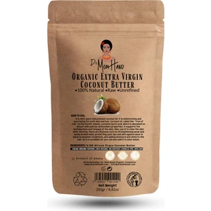 Afrika Ata Tohum Doğal Hindistan Cevizi Yağı 250GR, Ham, Rafine Edilmemiş
