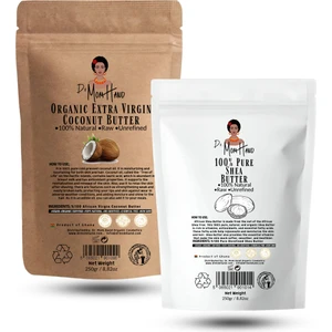 Dr. Mom Hand Set %100 Saf Shea Butter 250 gr + %100 Saf Hindistan Cevizi Yağı 250 gr