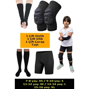 Çocuk Voleybol Dizliği Voleybol Ellik Çorap Tayt Seti