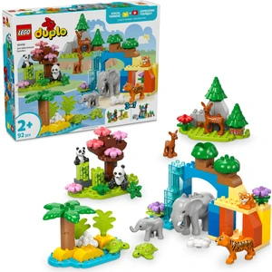 LEGO® DUPLO® 3’ü 1 Arada Vahşi Hayvan Aileleri 10446 - 2 Yaş & Üzeri Çocuklar için Eğitici Oyuncak Yapım Seti (92 Parça)