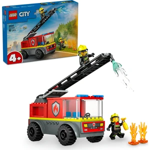 LEGO® City Merdivenli İtfaiye Kamyonu 60463 - 4 Yaş & Üzeri Çocuklar için Yaratıcı Oyuncak Yapım Seti (82 Parça)