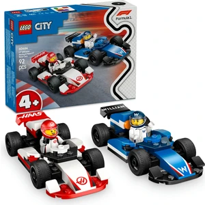 LEGO® City F1® Williams Racing ve Haas F1® Yarış Arabaları 60464 - 4 Yaş & Üzeri Çocuklar için Yaratıcı Oyuncak Yapım Seti (92 P)
