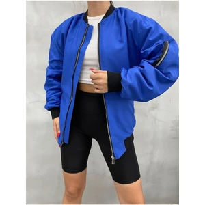 Unisex Siyah Oversize Bomber Ceket