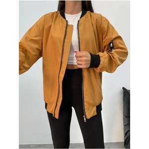 Unisex Siyah Oversize Bomber Ceket