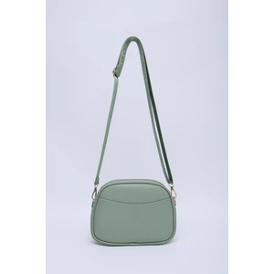 Mint Yeşil Shk194  Deri 2 Bölmeli Fermuarlı Ayarlanabilir Kolon Askılı Omuz Çantası U:16 E:21 G:6 Cm