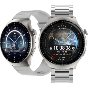 Teknoif Teknoloji Watch 4 Pro Klasik Akıllı Saat Apple iPhone ve Android Tüm Telefonlara Uyumlu