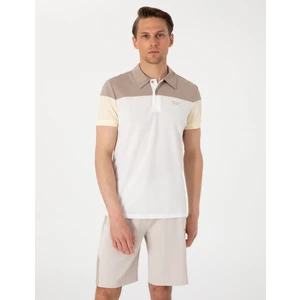 Pierre Cardin Erkek Ekru Slim Fit Tişört 50302642-VR019