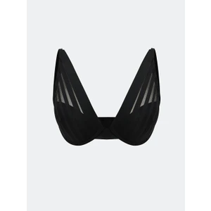 Balenli Dolgusuz Dantelli Tişört Sütyen