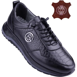 Hakiki Deri • Özel Dokulu Tasarım • Ortopedik Ultra Hafif Erkek Ayakkabı (Premium Serisi)