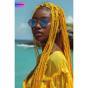 X-Pression Afrika Zenci Örgüsü ve Rasta İçin Sentetik Saç 165 GR LİMON SARISI #YELLOW2