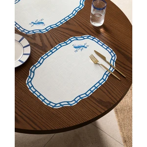 Davin 4'lü Amerikan Servis - Mavi/beyaz