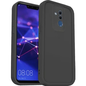 M.TK Moveteck Huawei Mate 20 Lite Kılıf Yumuşak Lansman Silikon Kamera Korumalı Çıkıntılı 3D Kalın Kenarlı Coffe Kapak