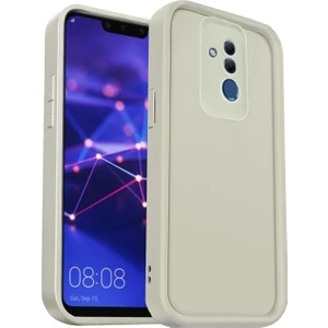 M.TK Moveteck Huawei Mate 20 Lite Kılıf Yumuşak Lansman Silikon Kamera Korumalı Çıkıntılı 3D Kalın Kenarlı Coffe Kapak