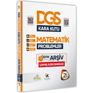 Karakutu Yayınları DGS Matematiğin Kara Kutusu 2. Cilt Problem K.ö. Dijital Çözümlü ÖSYM Çıkmış Soru Havuzu Bankası
