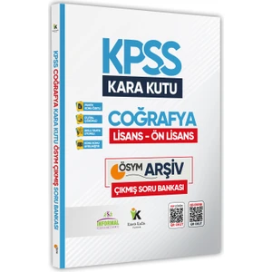 Karakutu Yayınları KPSS Coğrafyanın Kara Kutusu Konu Özetli Dijital Çözümlü ÖSYM Çıkmış Soru Havuzu Bankası